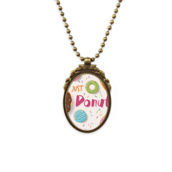 dessert sweet food pattern antique necklace vintage bead pendant keychain