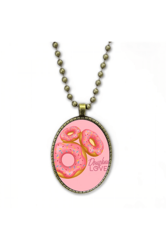 dessert western sweet food necklace vintage chain bead pendant jewelry collection