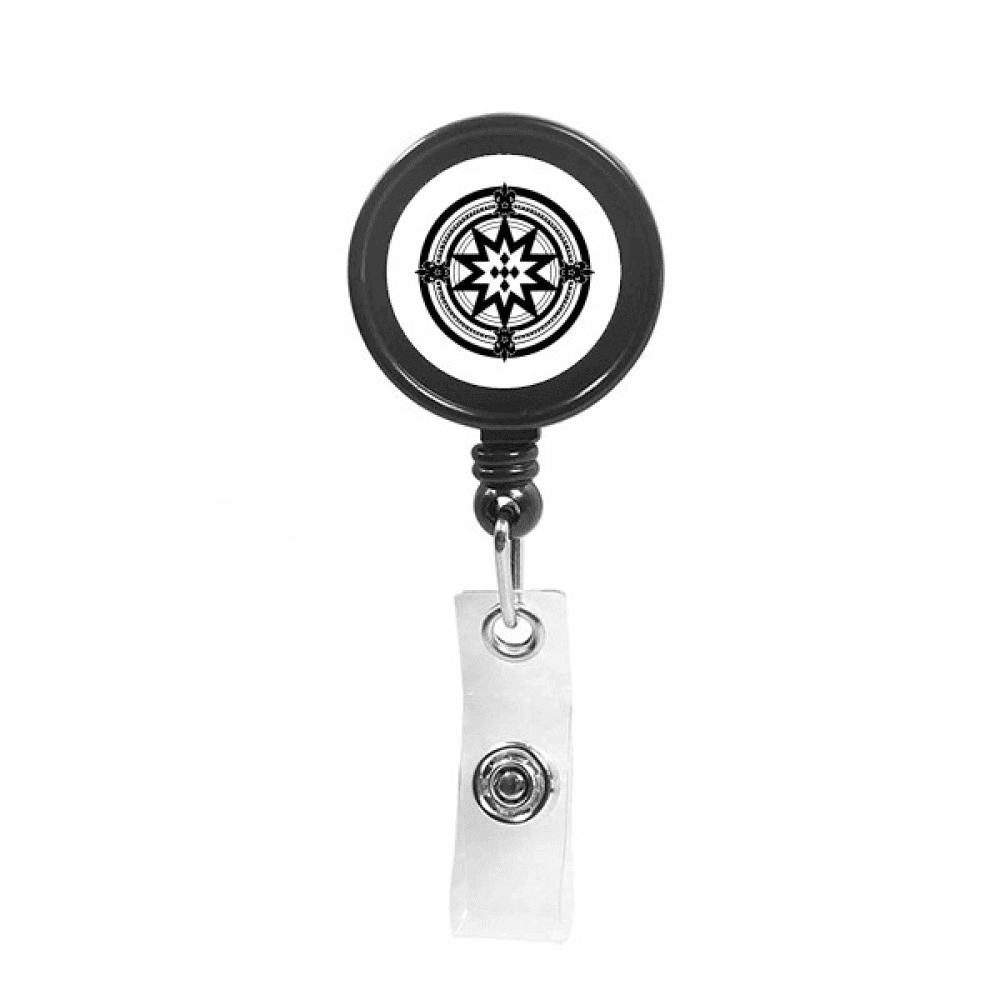 detonation print Retractable Keychain Badge Holder ID Badge