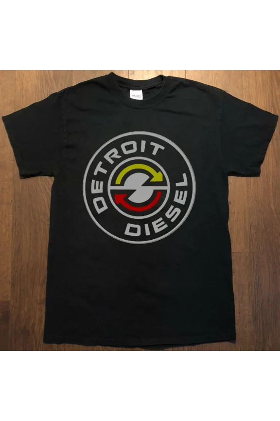 detroit diesel circle reverse l0go heavy tee XL size