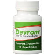 devrom tablets bottle of 100 tablets,new and old package alternate