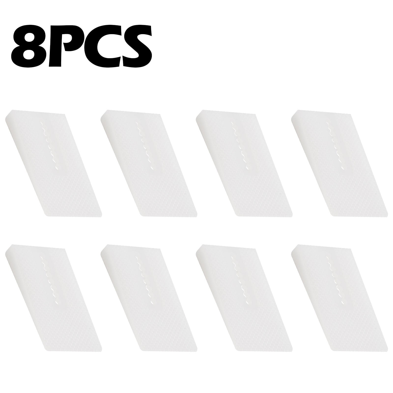 dewu Plastic Shims 8 Pack Table Wedge Clear Toilet Shim, Levelers