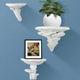 thumbnail image 1 of 3 Pack Mushroom Wall Mounted Wall Shelves,Decorative Wall Mounted Display Stand Bedroom Decor Shelving for Photo Frame Stand,Books,Potted Plant,Toys(Mixed Sizes White), 1 of 7