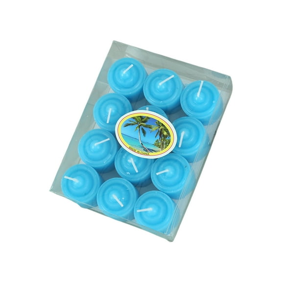 dfutuy 12Pcs Tobacco Candle Floating Tea Lights Wedding Party Candle Small Votive Candles Mini Candles Round Candles Tea Light for Wedding Romantic Paraffin White Co 2025 Sale