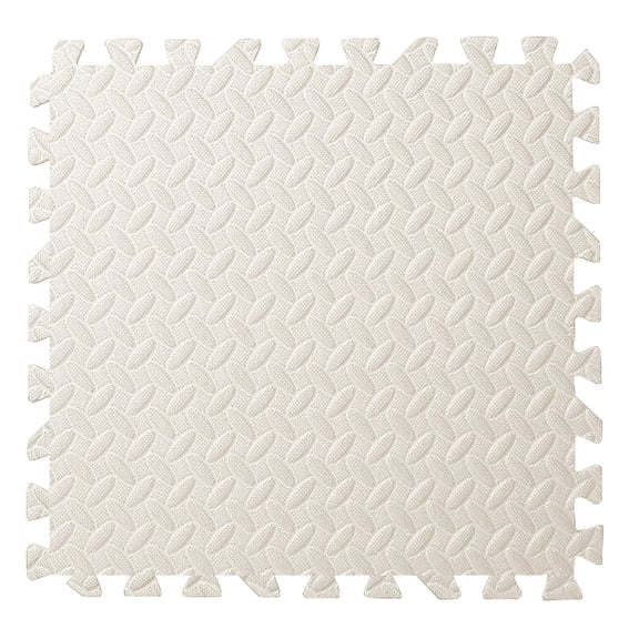 dfutuy 12x12in Interlocking Foam Tiles Leaf Pattern Non Slip Playmat Square Exercise Rug, Easy to Install Jigsaw Puzzle Foam Mat for School Kids Baby Playroom Nursery Gym