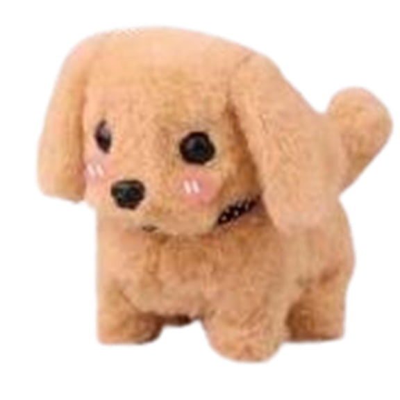 dfutuy 2 Pack Simulated Electrics Dog Plush Pet Toy That Can Bark and Walk Children's Gift