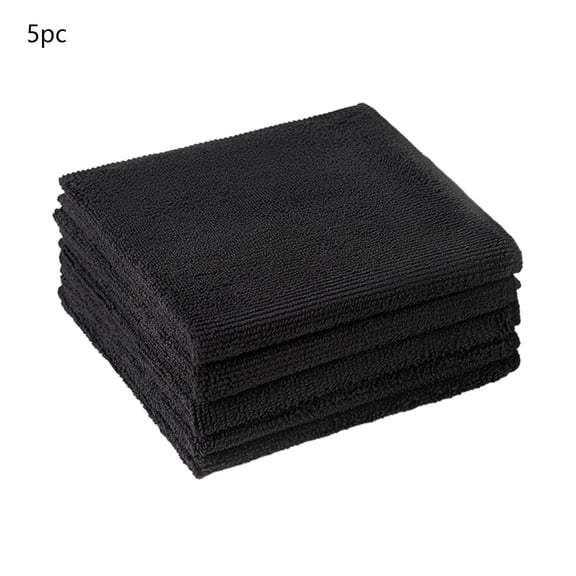 dfutuy 5Pcs Kitchen Dish Towel Kitchen Supplies Hand Towel Soft Absorbent Coral Fleece Towel Cleaning Cloth Set for Clean Table, Dish, Glass