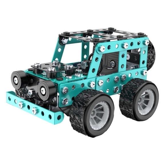 dfutuy Children's Off-Road Vehicle Assembly Toy Kit, Off-Road Vehicle Metal Model Building Blocks Toys, Suitable for Boys Over 5 Years Old (190 Pieces)
