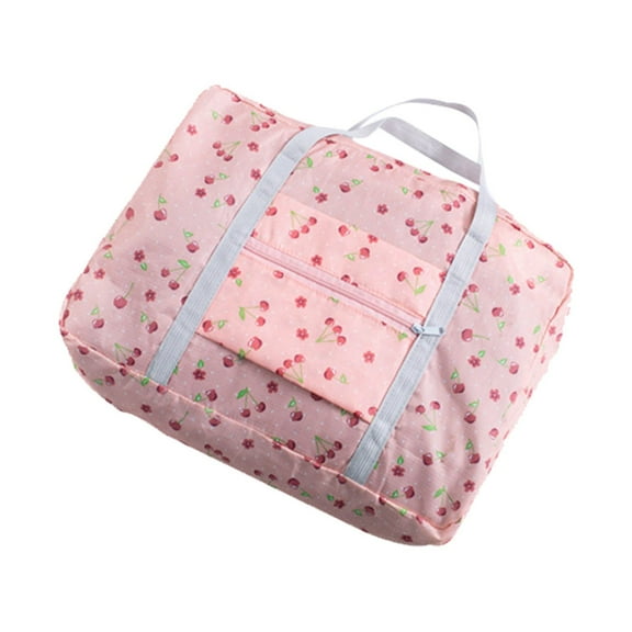 dfutuy Cute Foldable Travel Duffel Bag Tote Carry On Luggage Sport Duffle Week-ender Overnight for Women and Girls