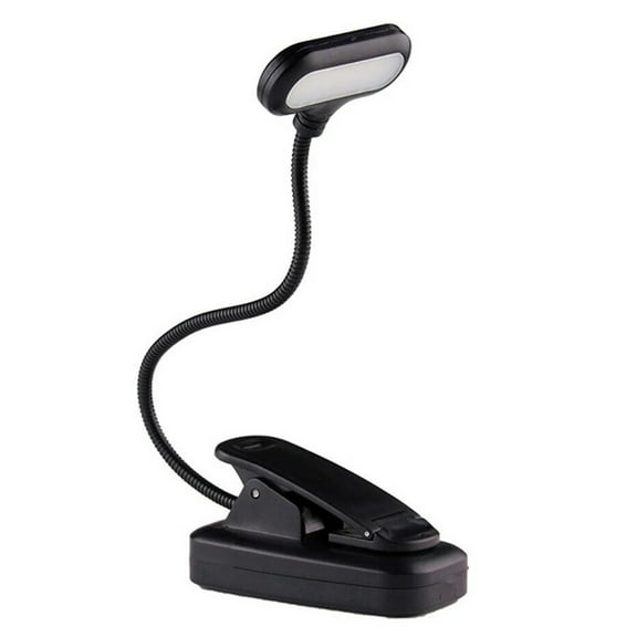 dfutuy Desk Clip Lamp Reading Light, Goose Neck USB Rechargeable Battery LED Bed Book Lights, Clamp Light for Headboard, Bedroom, Office, USB Standable Desk Lamp