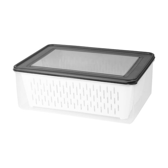 dfutuy Double Food Storage Container Double Drainage Design Stackable and Sealed Easy to Clean Made of Rugged Food Grade Plastic 2025 Kitchen Accessories Sale