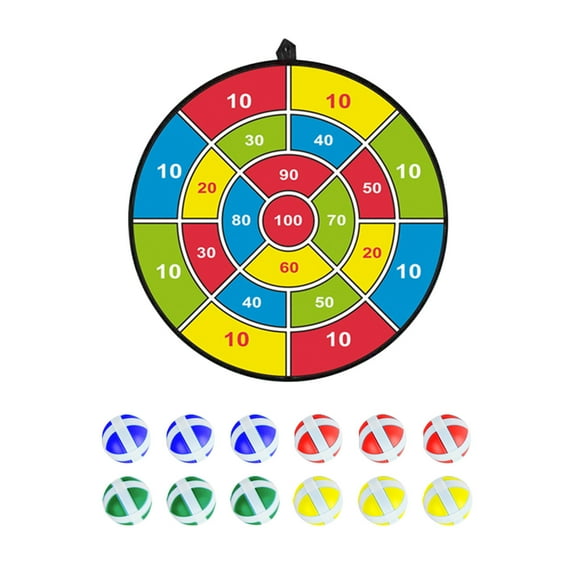 dfutuy Hardboard Children's Ball Toy Ball Indoor Dart Board Outdoor Parent-child Suction Cup Ball