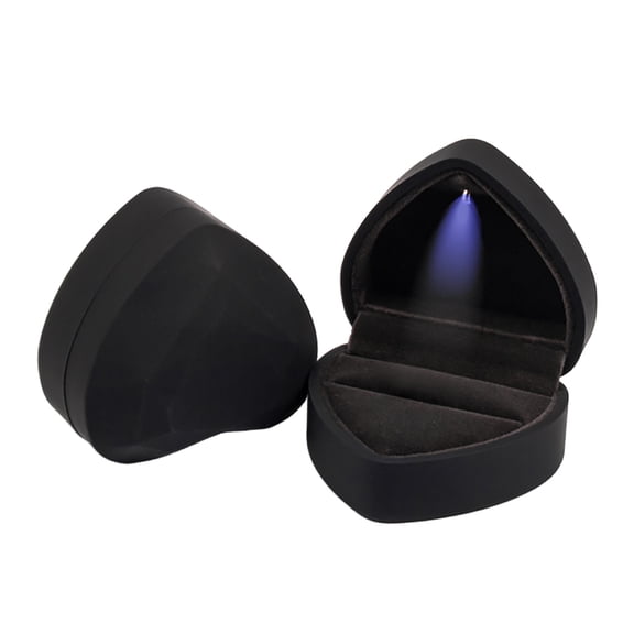 dfutuy Heart-shaped Diamond Jewelry Box Jewelry Packaging Storage Box with Gift Box Valentine's Day Gift 2025 Sale