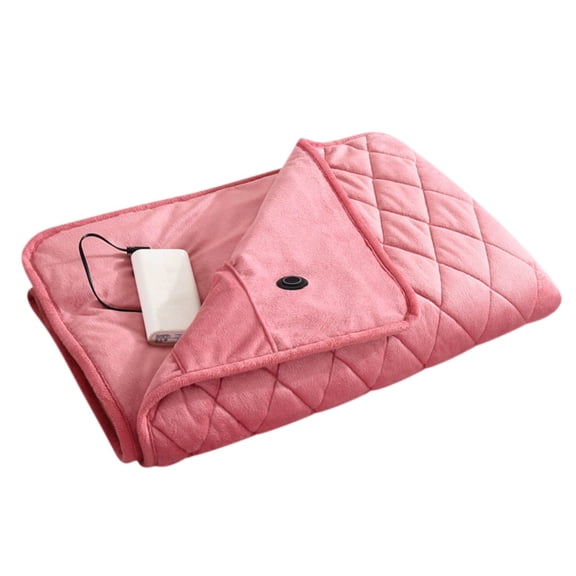 dfutuy Portable Heated Blanket, Soft Warm USB Heated Lap Blanket for Office Fast-Heating Washable Car Heated Blanket Heated Throw Blanket for Dorm Car Home Travel, 29.5×47 in