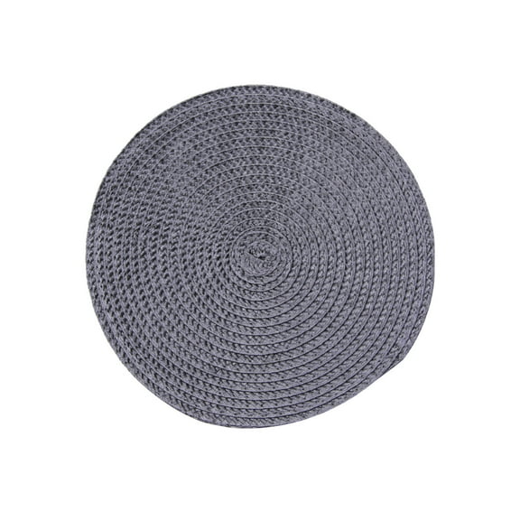 dfutuy Round Woven Placemats Heat Resistant Placemats 8 Inches Farmhouse Cotton Rope Place Mats for Dining Tables Trivets for Hot Dishes