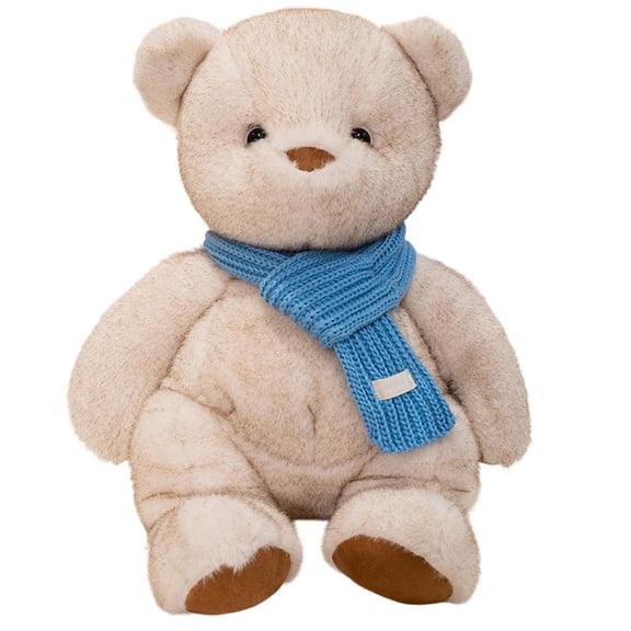 dgysar 18 Inch Large Teddy Bear Plush Soft Stuffed Bear with Scarf Cozy Hugging Pillow for Living Room Bedside and Winter Home Decor B