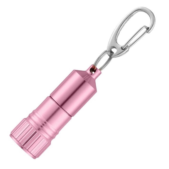 dgysar 1Pcs LED Keychain Flashlight Portable 1.5 Inch Mini Torch with Hook for Camping and Emergency Light for Men Women and Students Pink A01