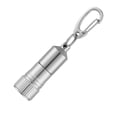 thumbnail image 1 of dgysar 1Pcs LED Keychain Flashlight Portable 1.5 Inch Mini Torch with Hook for Camping and Emergency Light for Men Women and Students Silver A01, 1 of 2