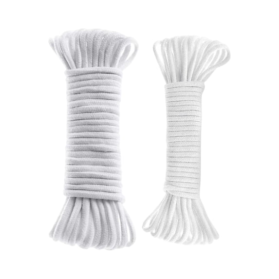 dgysar 30 Feet Self-Watering Cotton Rope Wick System for DIY Hydroponics Seedlings and Potted Plant Vacation Irrigation Watering rope 1/4"*30 ft