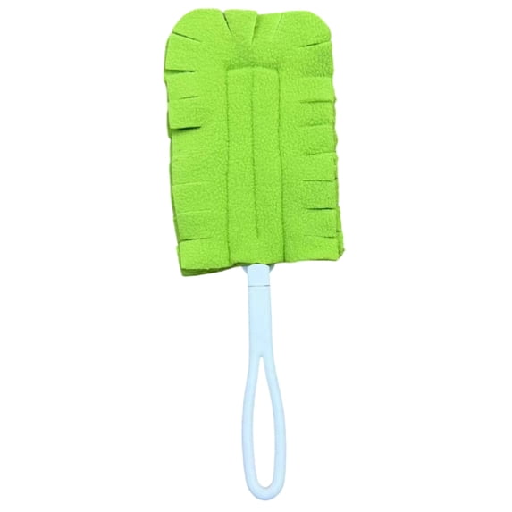 dgysar 360 Electrostatic Duster Refill Reusable Microfiber Pad for Ceiling Fan Blinds and Car Interior Cleaning Green Cover*1 + Handle*1