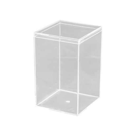 dgysar 8x8x8in Clear Acrylic Square Box Extra Large Transparent Display Case for Action Figures Crafts Models D 8*8*12cm