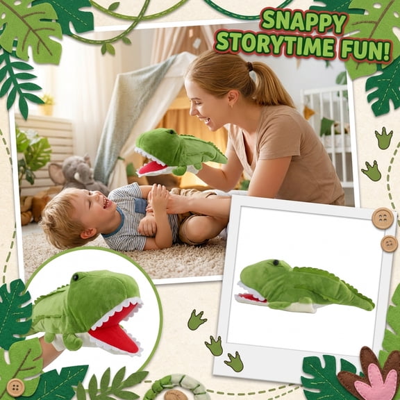 dgysar Anime Hand Puppet Glove Toy Soft Plush Puppet for Family Interaction Role Play Game Storytelling Prop All Ages Fun Accessory A-02