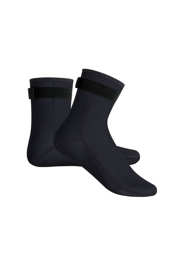 Aqua Socks for Beach, Water Shoes for Pool, Swimming & Protecting Feet from Hot Sand, Rocks & Sharp Objects Black S