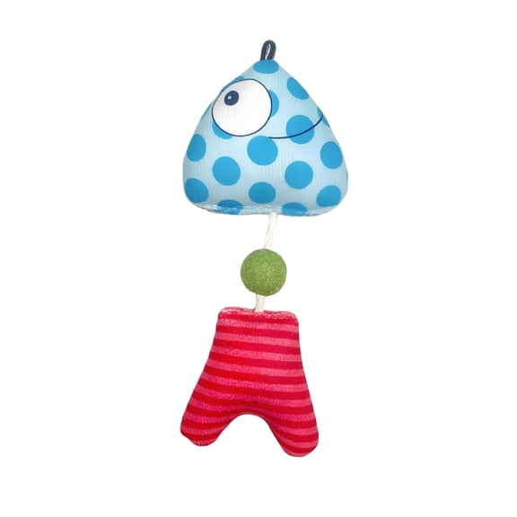 dgysar Catnip Fish Plush Cat Toy, Teeth Cleaning Teething Chew Toy, Cartoon Soft Fish Design for Indoor Play c 1PC