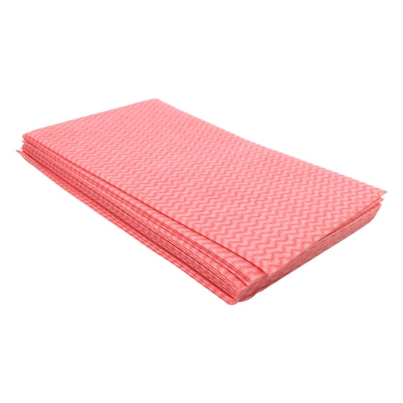 dgysar Cloth 20 Count Disposable Non-Woven Cleaning Rags 12x24 Inch Wet and Dry Dual-Use Scouring Pad for Pot and Dish Red 20PC