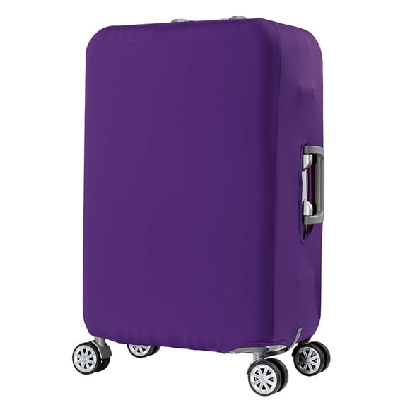 dgysar Elastic Luggage Cover -- Stretchable Polyester Suitcase Protector with Secure Buckle for 20-32 Inch Trunk Scratch Resistance Purple