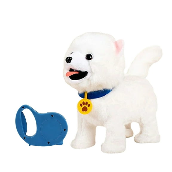 dgysar Electric Plush Dog Toy That Sings and Sticks Out Tongue Interactive Pet Toy with Touch Sensor Soft Plush Material for Puppy Fun and Companionship Random Leash Included B 1PC