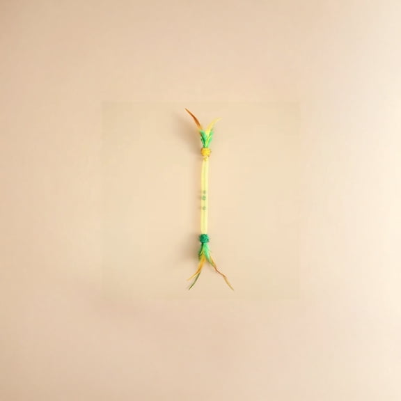 dgysar Feather Teaser with Elastic String and Catnip Ball Interactive Cat Toy for Jumping Pouncing and Teeth Grinding Self-Playing Boredom Relief indoors
