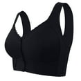 thumbnail image 1 of dgysar Front Hook Wireless Bra, Delicate Design & Soft Cup, Full Coverage Option for Larger Sizes & Sensitive Skin Black 40, 1 of 4