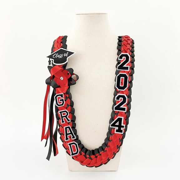 dgysar Graduation Honor Rope and Ribbon Set 47 Inch Handmade Academic Honor Cord with Wreath and Tassel for High School and College Ceremony Red 1-Pack