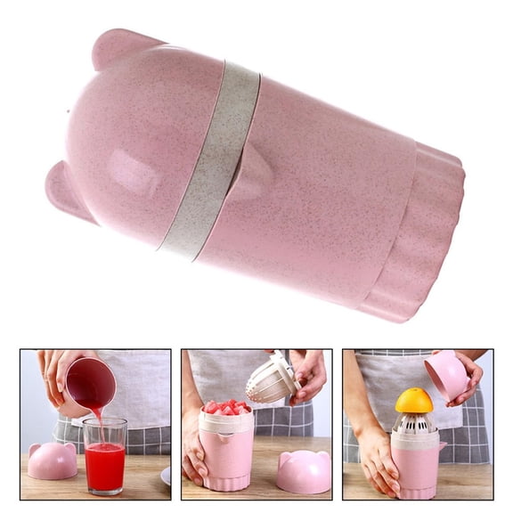 dgysar [Hand Juicer] Portable Manual Fruit Squeezer Cup with Strainer Small Citrus Press for Lemon Orange Watermelon Travel Home Juice Extractor 1PC