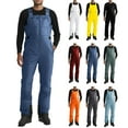 thumbnail image 1 of dgysar Men's Waterproof Snow Ski Pants Insulated Warm Winter Outdoor Snowboard Bibs with Suspenders Yellow L, 1 of 6