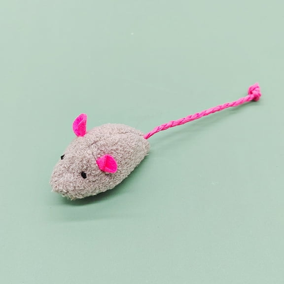 dgysar Plush Cloth Mouse Toy with Catnip Interactive Self-Playing Mouse for Hunting Instinct Stimulation and Indoor Boredom Relief for Small Kittens