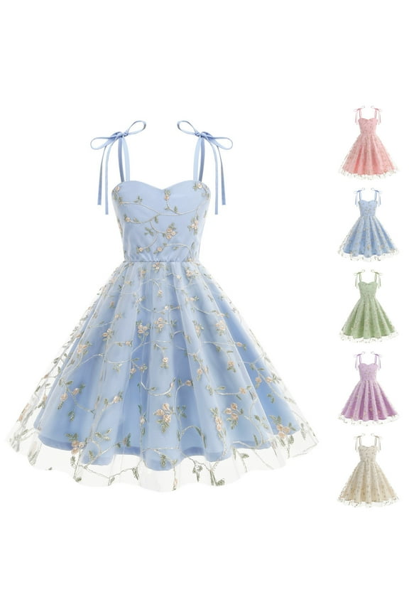 Princess Birthday Dress, Girls Strapless Party Dress, Tulle Skirt with Embroidered Bow, Beautiful Birthday Gown for Photoshoots & Special Events Pink 140-L