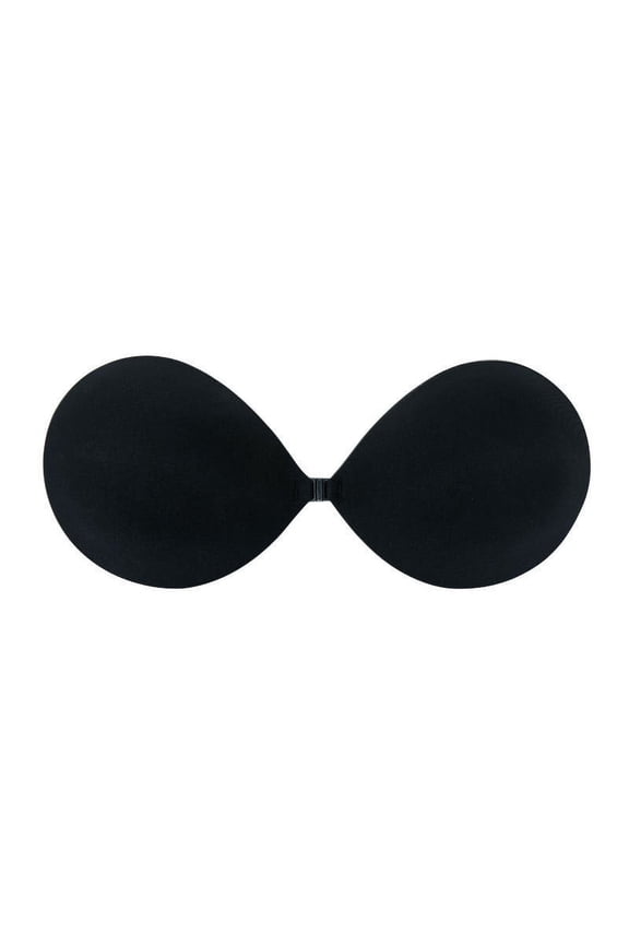 Push-Up Padded Bra, 3CM Extra Thick Gel Inserts for Maximum Cleavage, Invisible Under Clothing for Special Events Black S