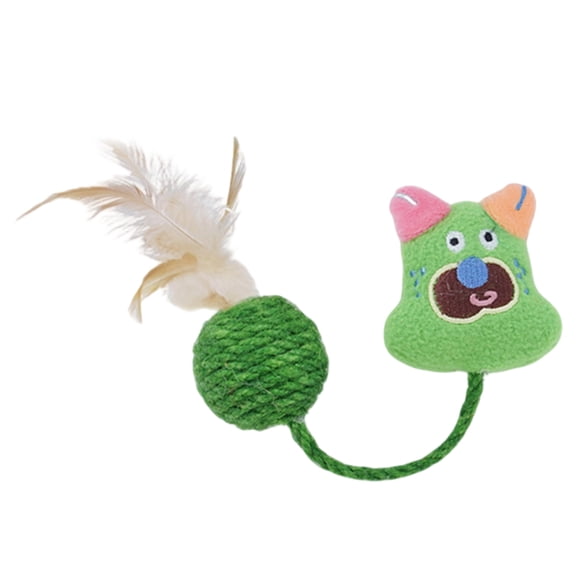 dgysar Sisal Monster Wand, Knot Connection Rope, Monster Charm Feather, Responsive Bell, For Instinct Hunting, Daily Agility, Kittens