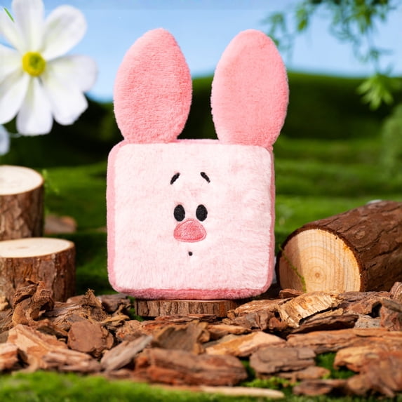 dgysar Square Brick Plush Dog Toy with Crinkle Paper and Squeaker Soft Fabric Teething Relief for Puppies Interactive Chew Activity Indoor Boredom Prop Accessory