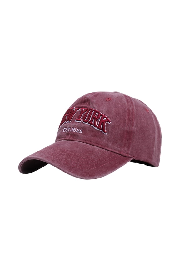 Unisex Letter Embroidered Baseball Cap, City Script Outdoor Sports Hat, Quick Dry Adjustable Summer Sun Cap