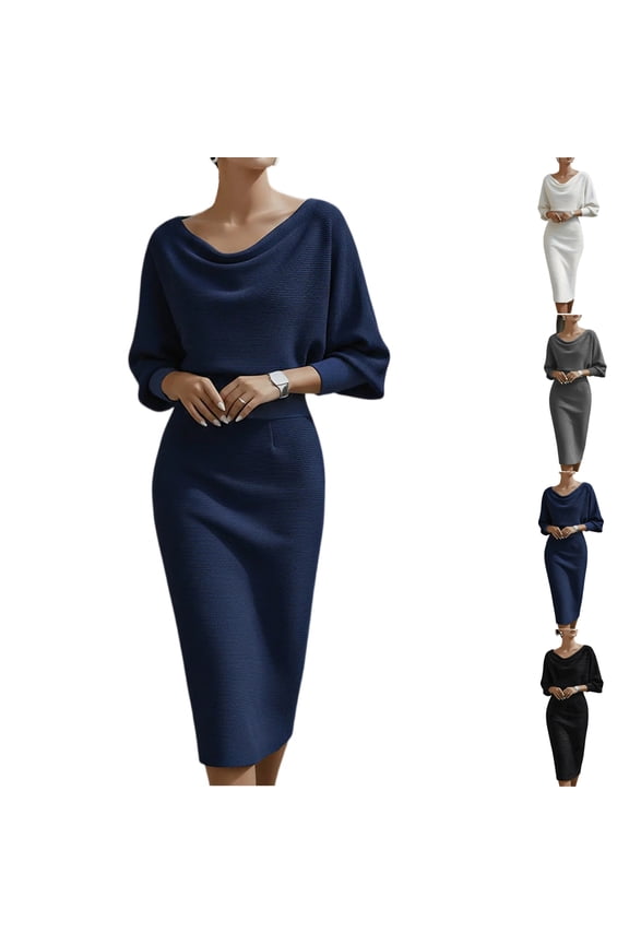 Women‘s 3/4 Sleeve Sheath Dress, Knee-Length with Princess Seams, Ultimate Work Dress for Professional Women, Interviews & Office White L