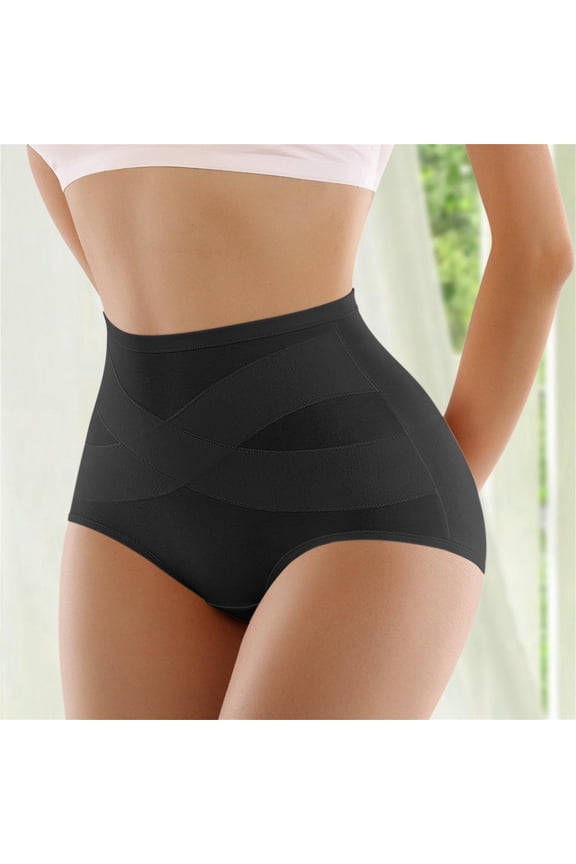 Women's High Waist Shaping Shorts, Tummy Control & Butt Lifting Compression Pants, Invisible Under Clothing, Seamless Design for Instant Smoothing, Perfect for Dresses or Tight Pants. Black S