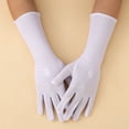 thumbnail image 1 of dgysar Women's Long Formal Gloves, Elegant Opera Length Gloves for Wedding, Church, Tea Party, or Vintage Photoshoot. White, 1 of 3