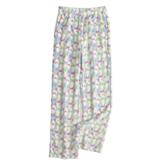 dgysar Women's Pajama Pants, Soft Fleece Lounge Pants with Star Print & Two Pockets, Cute & Comfortable Bottoms for Sleepovers & Holiday Parties. Hot Pink L