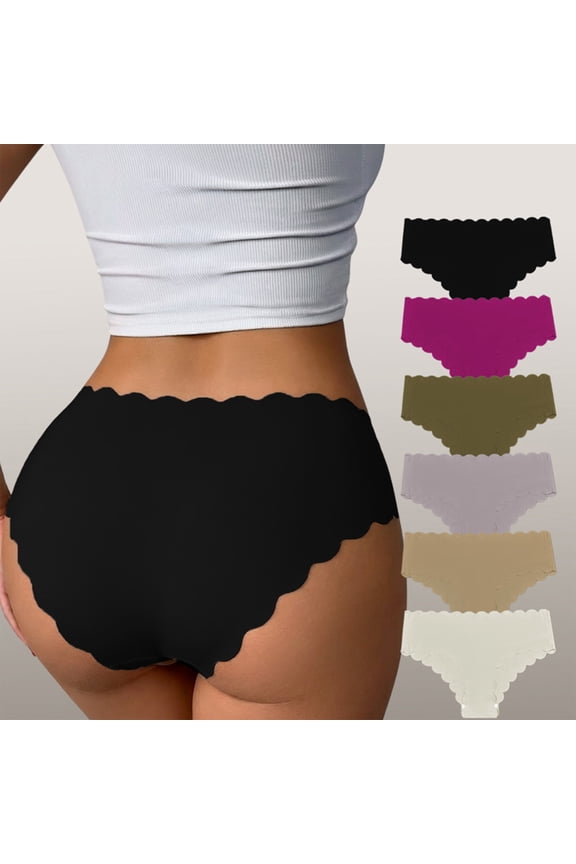 Women's Seamless High Elastic Breathable Nylon Thong Panties Comfort Flirty Underwear Beige L