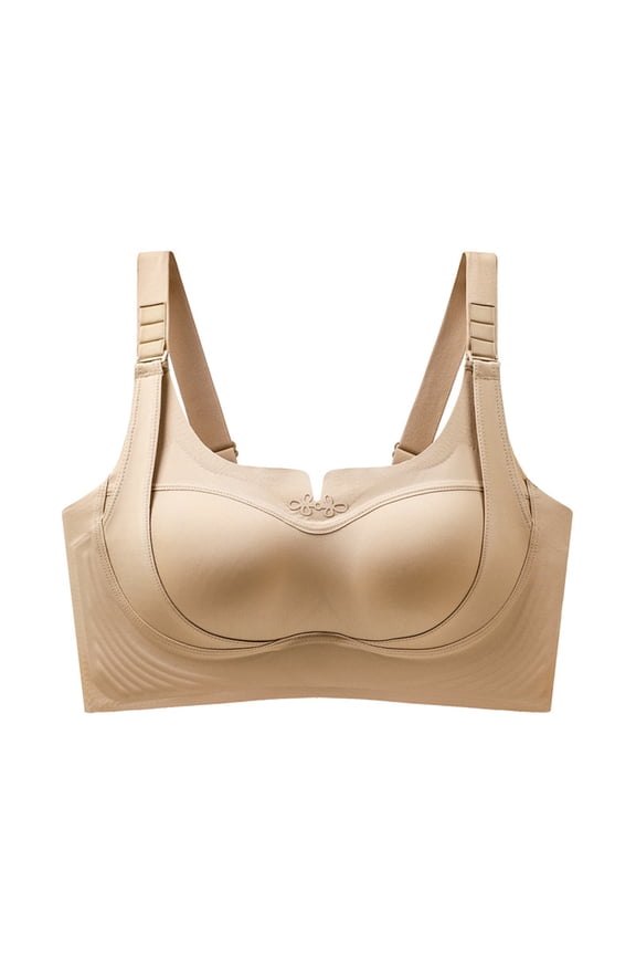 Womens Rosy Lift Bras Push Up Full Coverage Custom Bust Shaping Bra Wireless Comfy Soft Bralettes for Seniors Complexion 36