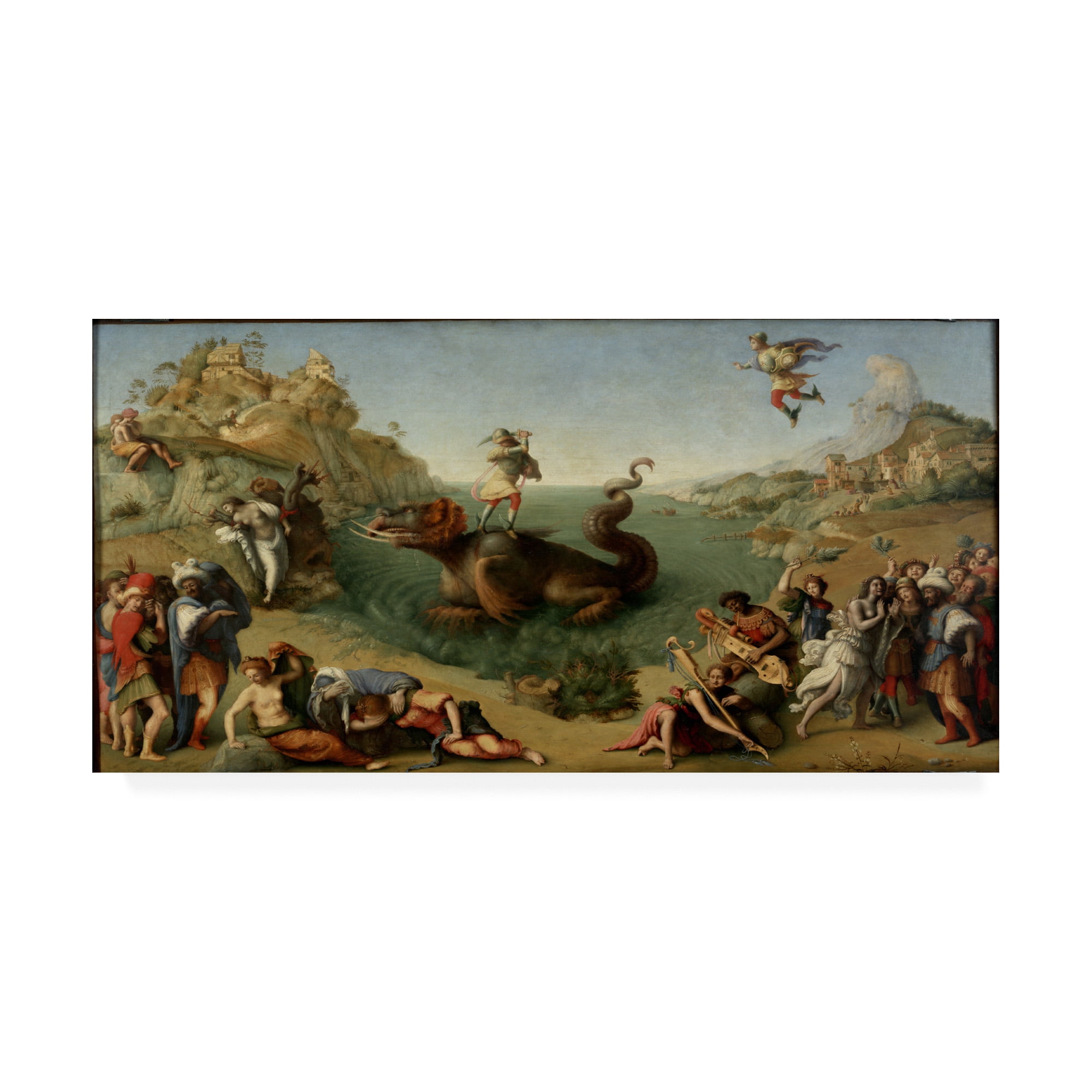di Cosimo 'Andromeda freed by Perseus' Canvas Art