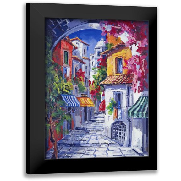 di Viccaro, Roberto 11x14 Black Modern Framed Museum Art Print Titled - Vicolo caratteristico